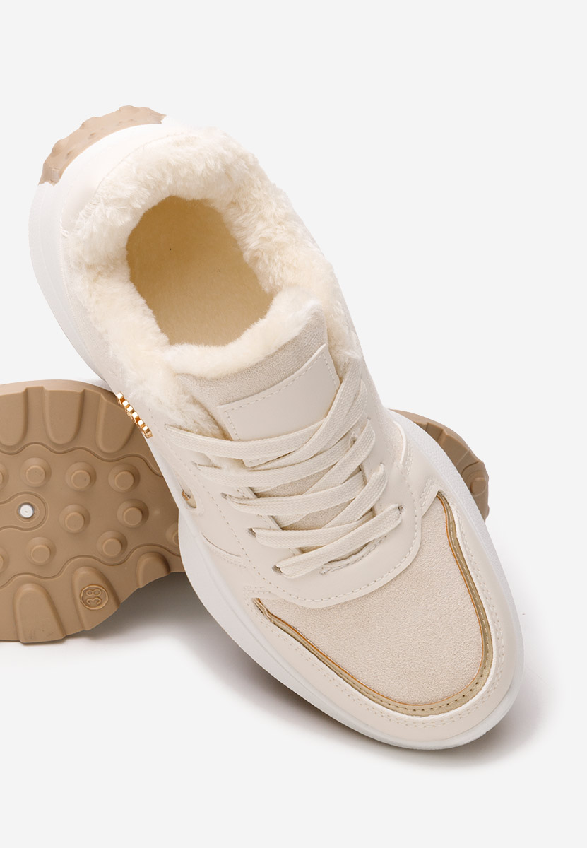 Sneakers donna invernali Azaira beige