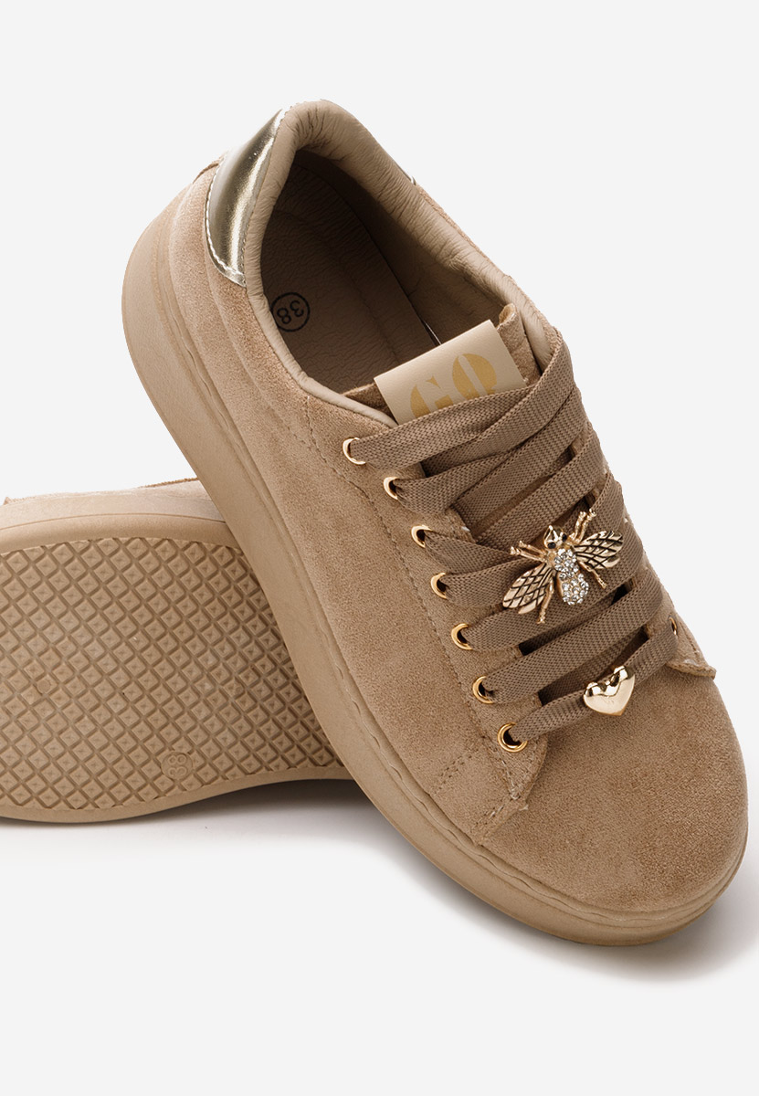 Sneakers con plateau Kyira cachi