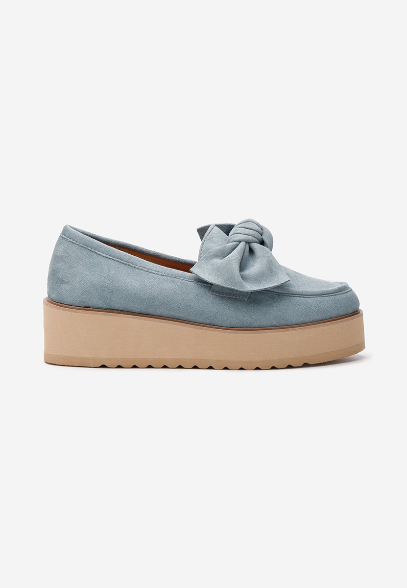 Mocassini donna platform Leondra V5 azzurro