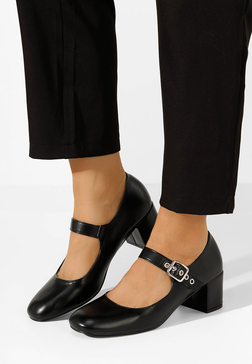 Décolleté tacco largo Milady nero