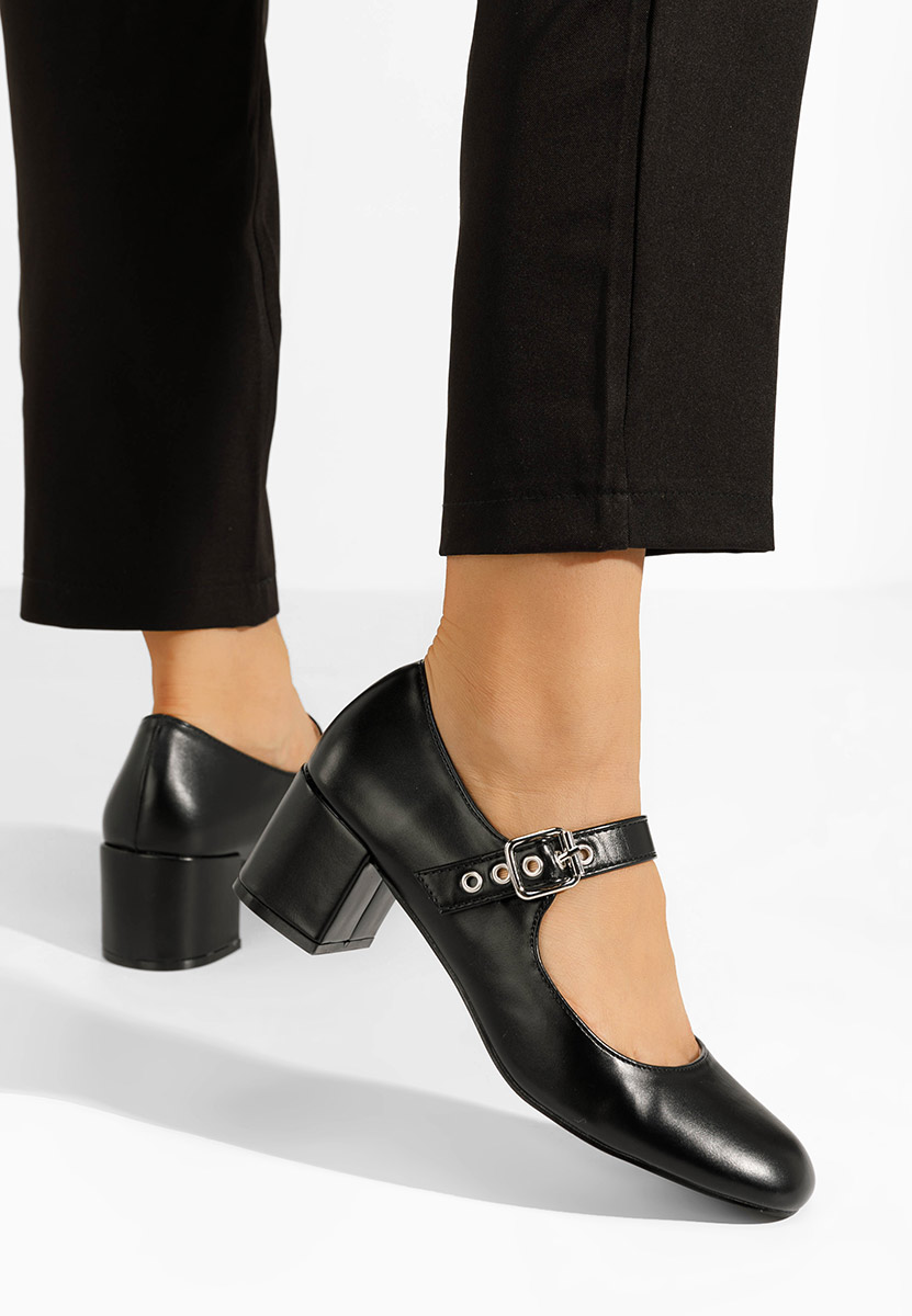 Décolleté tacco largo Milady nero