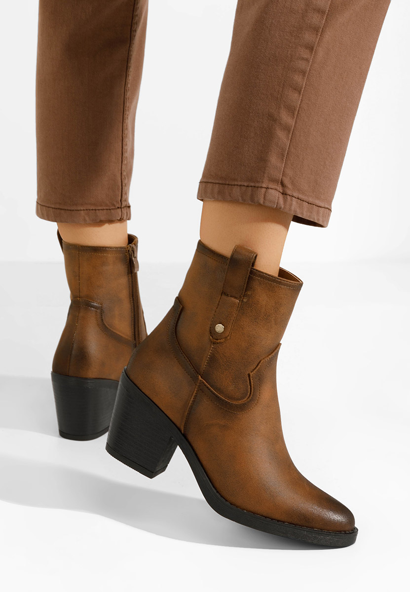 Stivaletti texani donna Alyonna camel