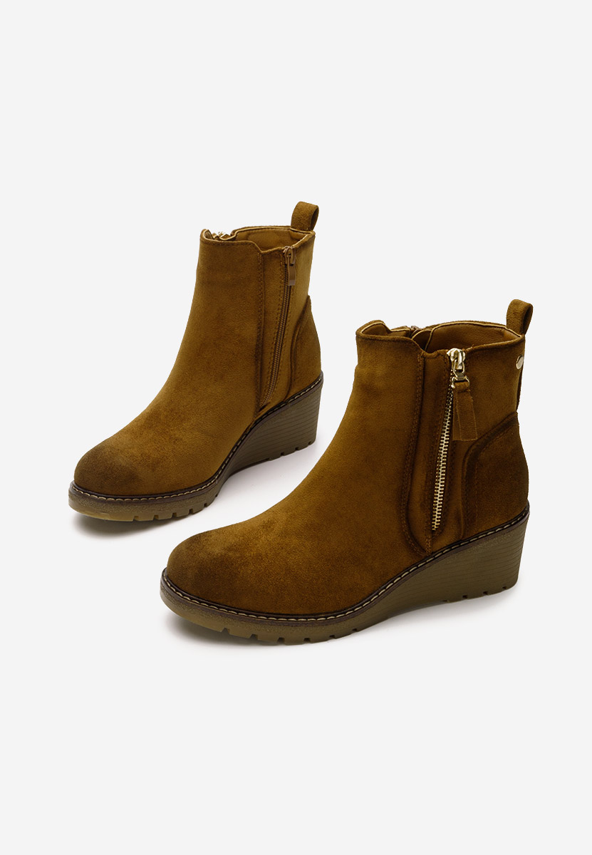 Tronchetti con zeppa Odores V2 camel