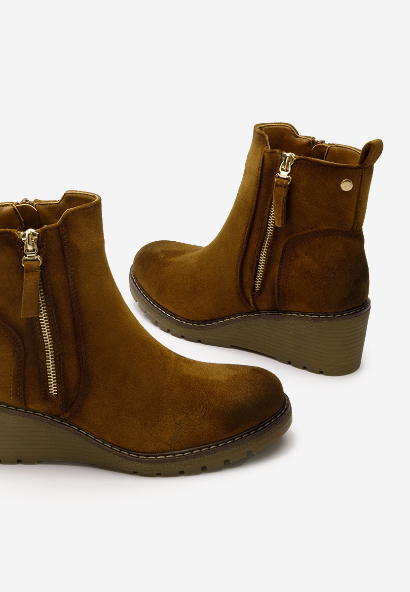 Tronchetti con zeppa Odores V2 camel
