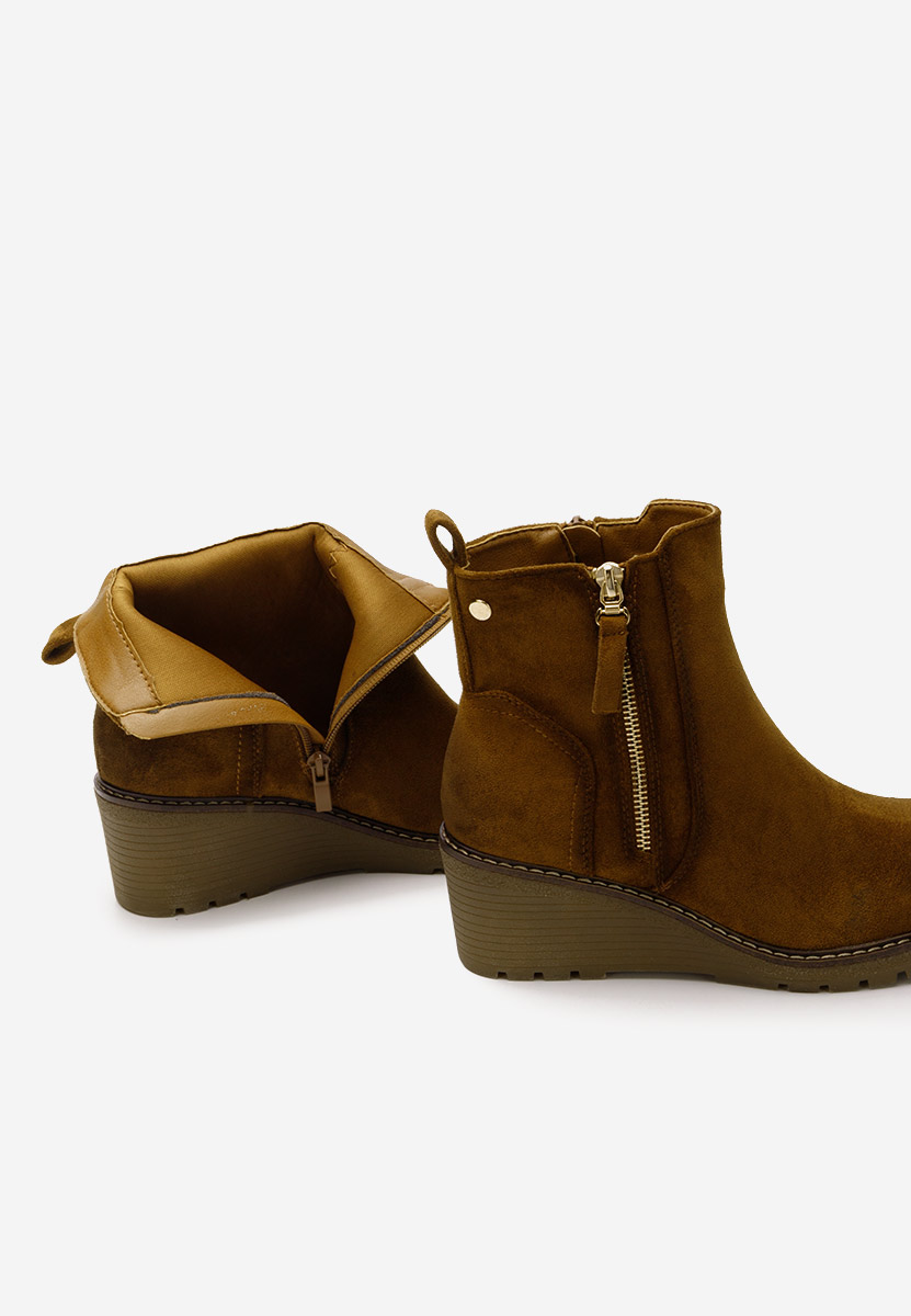 Tronchetti con zeppa Odores V2 camel