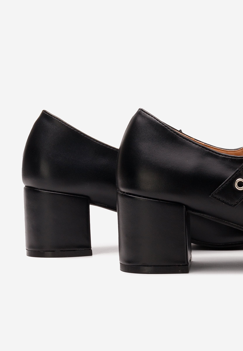 Décolleté tacco largo Milady nero