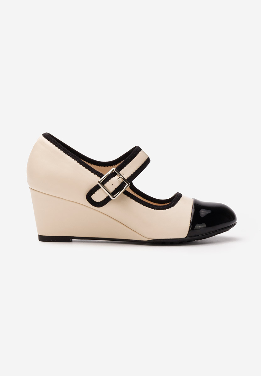 Scarpe con zeppa Olivis beige