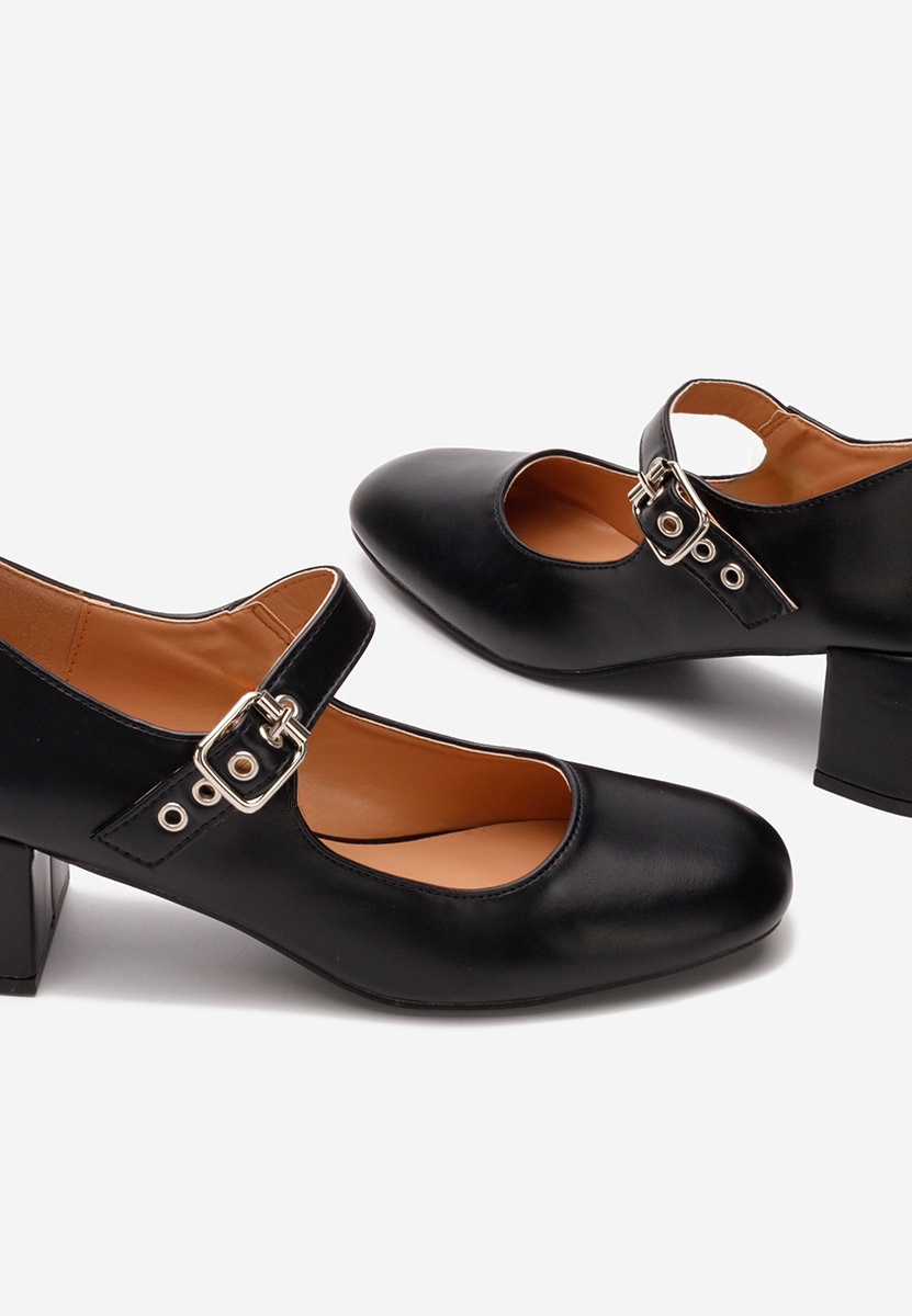 Décolleté tacco largo Milady nero