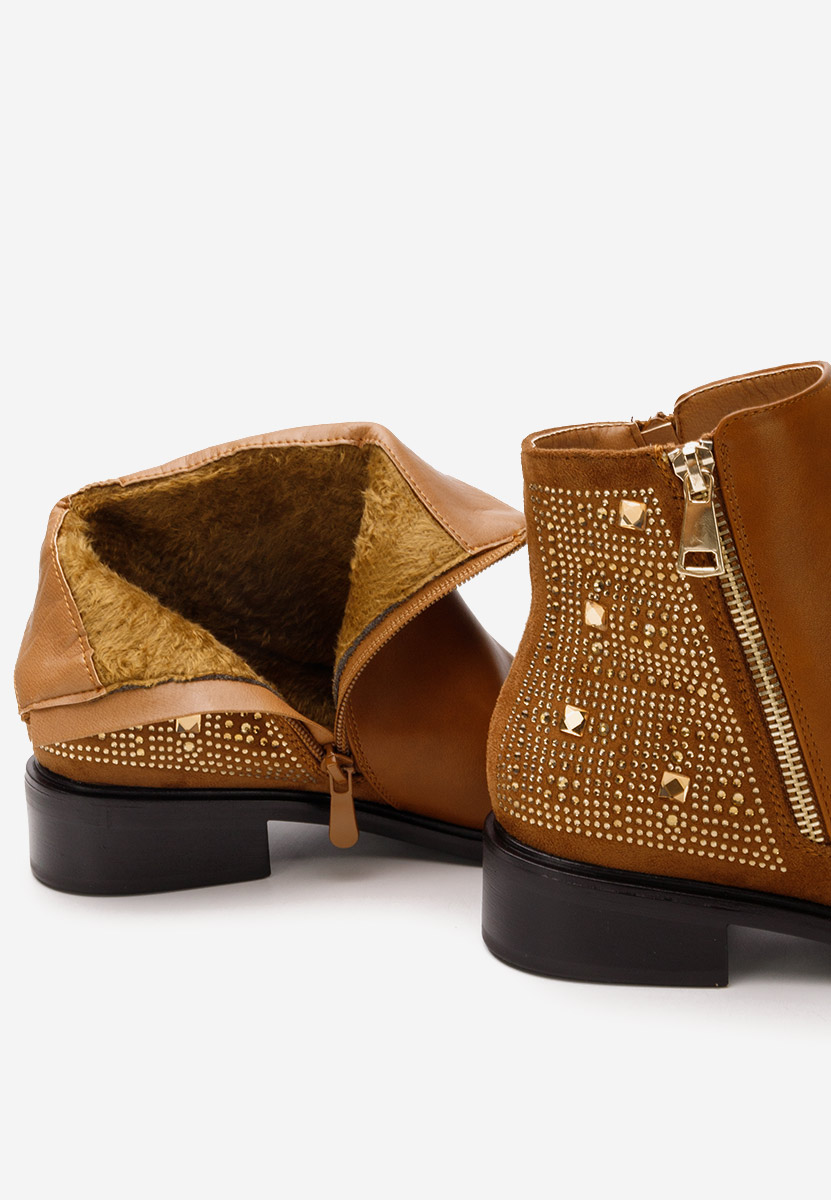 Stivaletti bassi donna Nadena camel