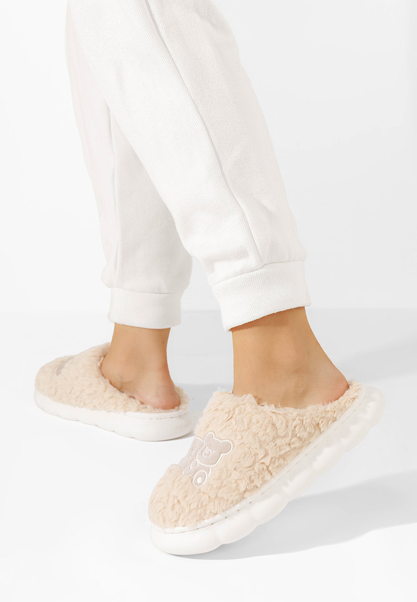 Pantofole donna Tiena beige