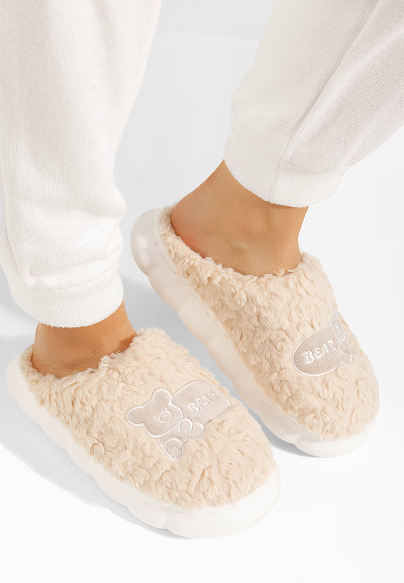 Pantofole donna Tiena beige