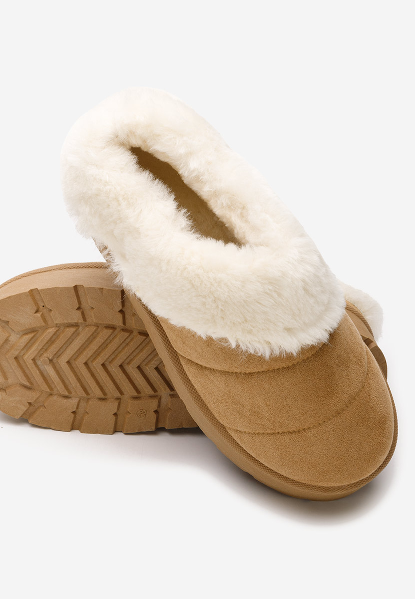 Ciabatte platform Dierra camel