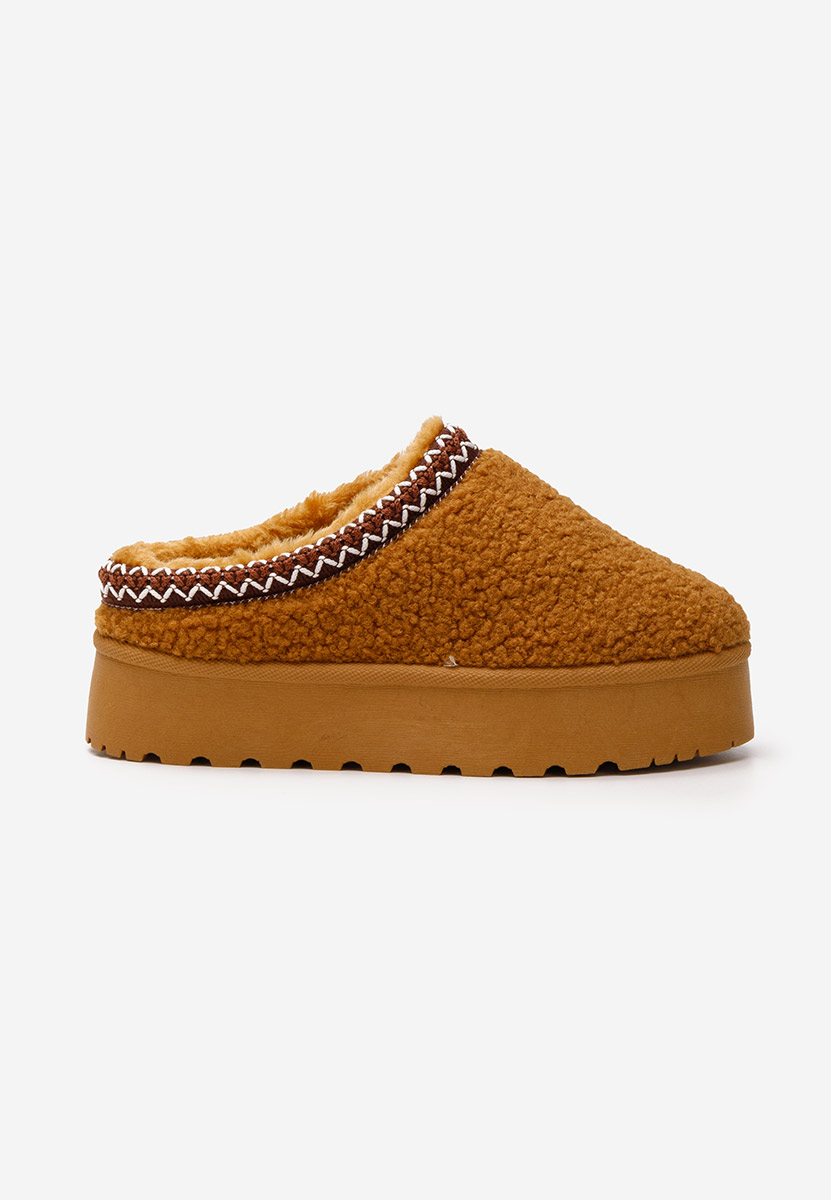 Ciabatte platform Delsie camel