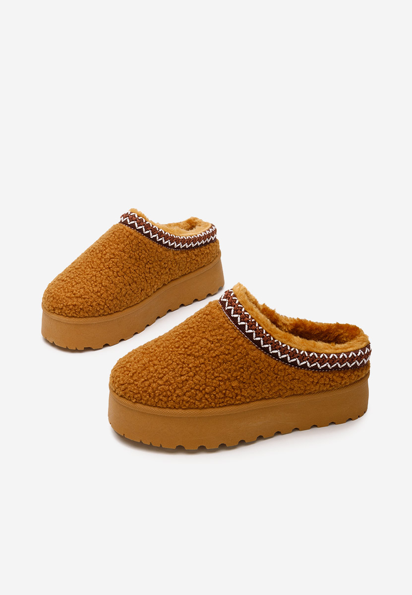 Ciabatte platform Delsie camel