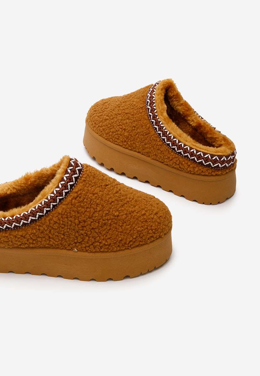 Ciabatte platform Delsie camel