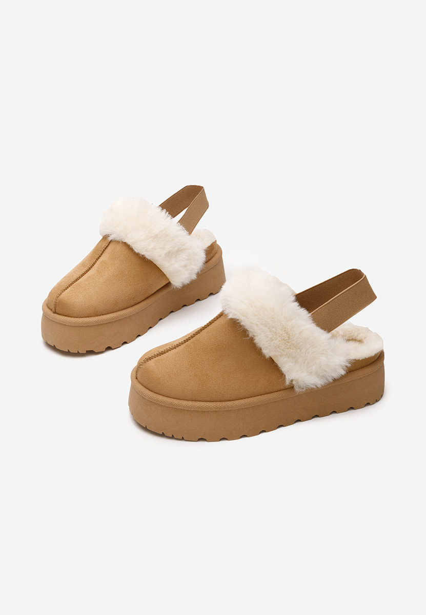 Ciabatte platform Edden camel