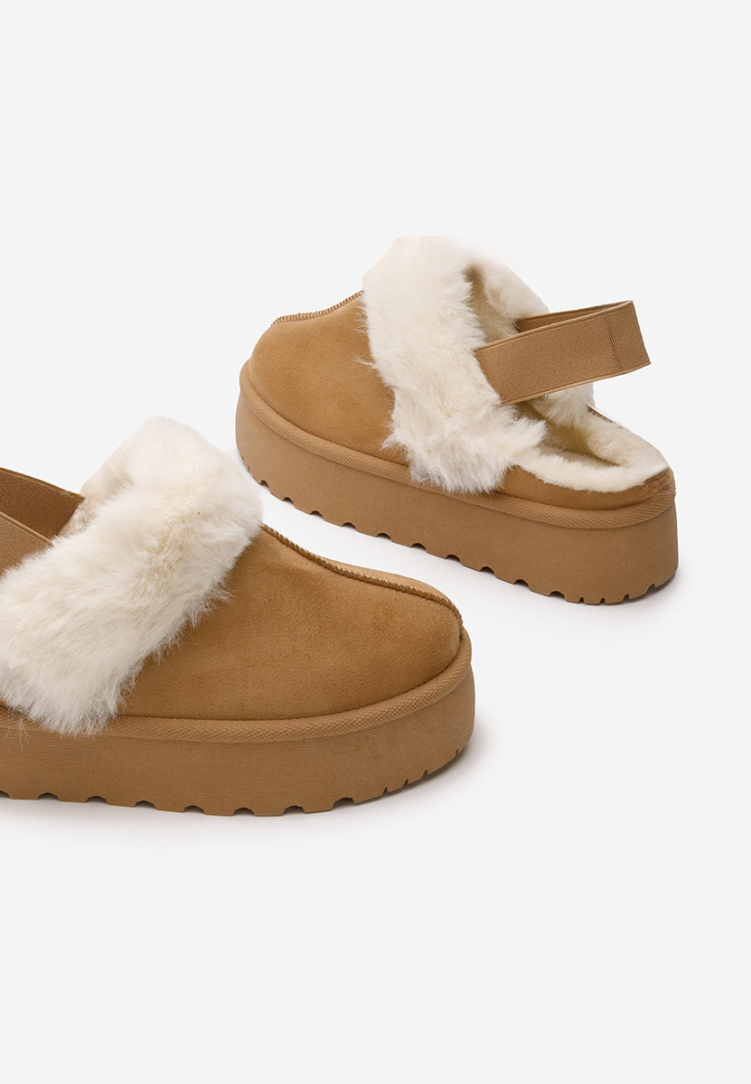 Ciabatte platform Edden camel