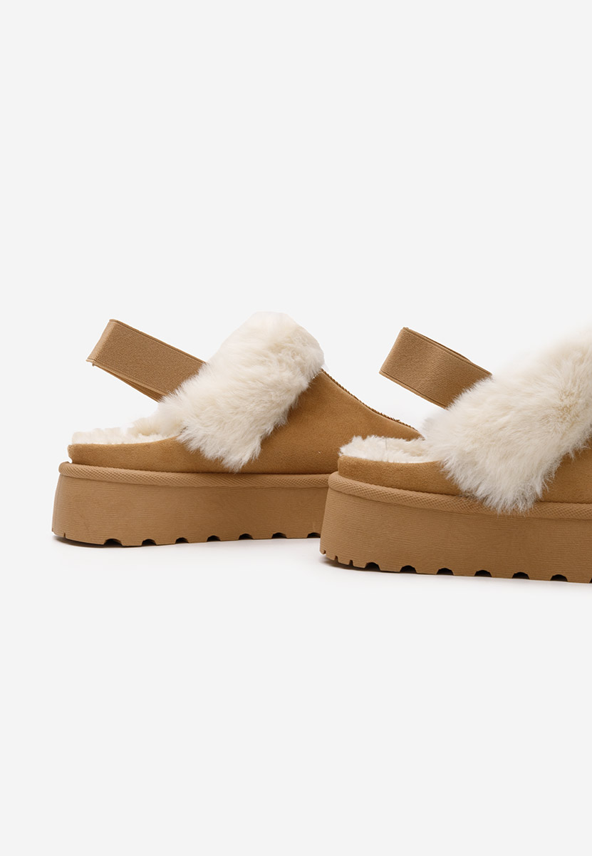 Ciabatte platform Edden camel