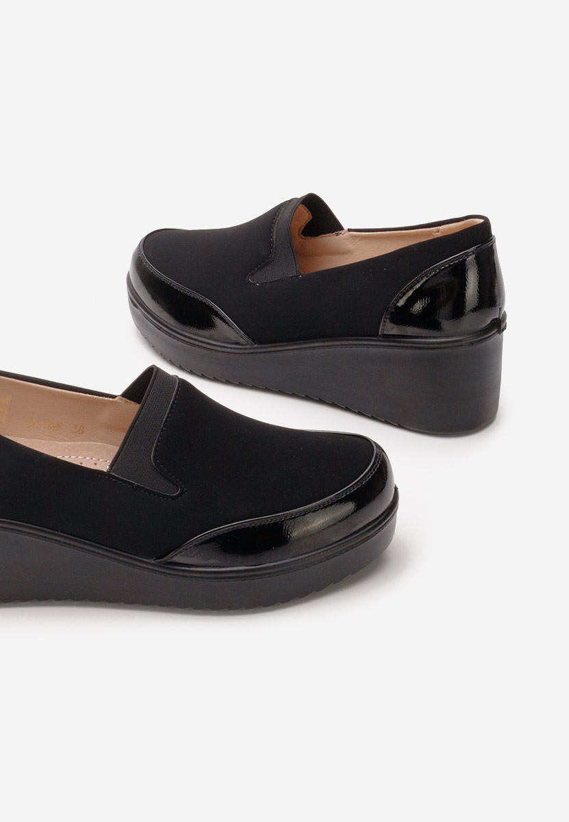 Scarpe con zeppa Belma nero