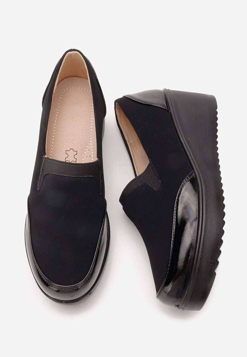 Scarpe con zeppa Belma nero