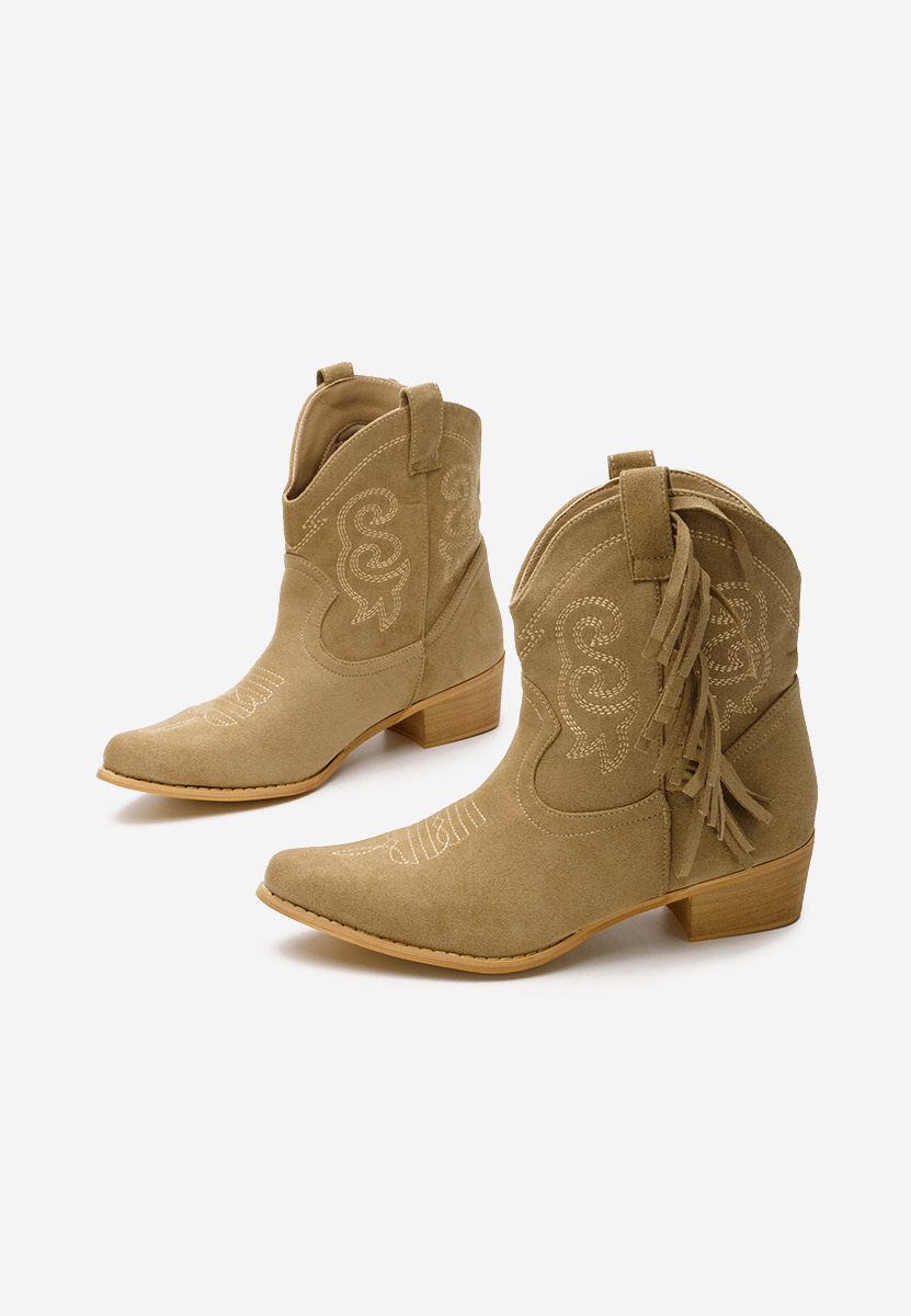 Stivaletti texani donna Matesa cachi