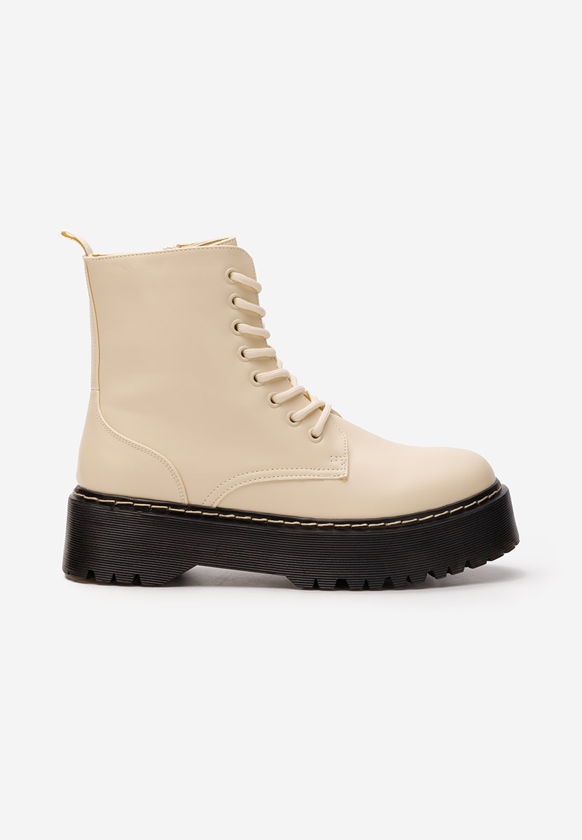Anfibi donna Martensa beige