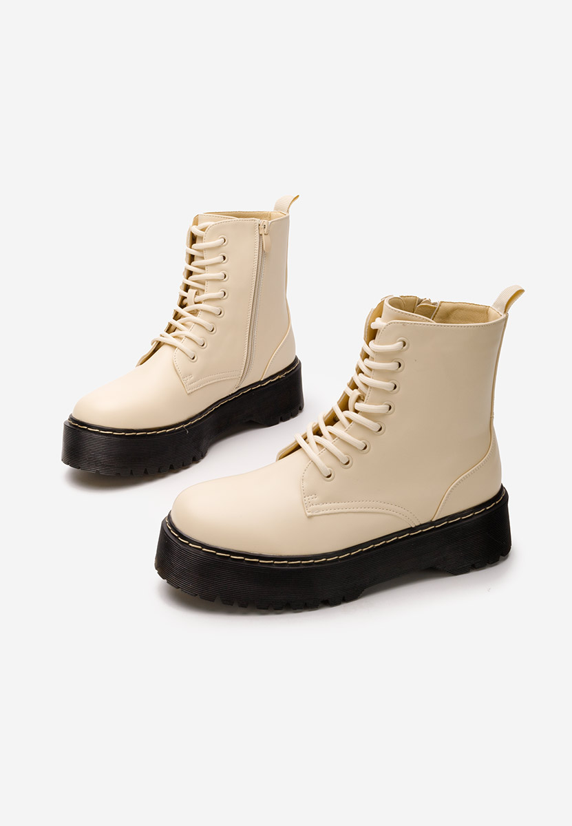 Anfibi donna Martensa beige