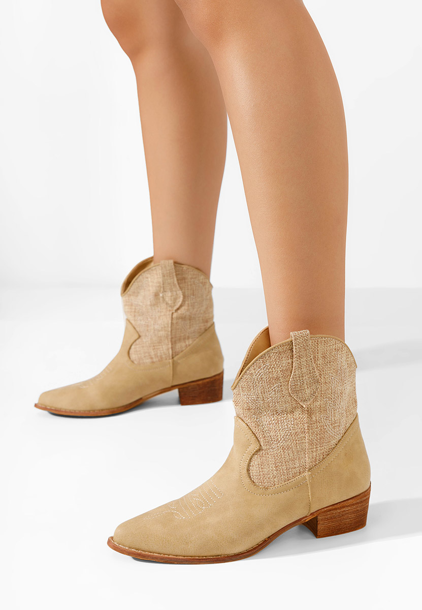 Stivaletti texani donna Sista beige