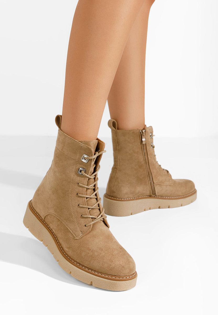 Stivaletti donna Terrianna cachi