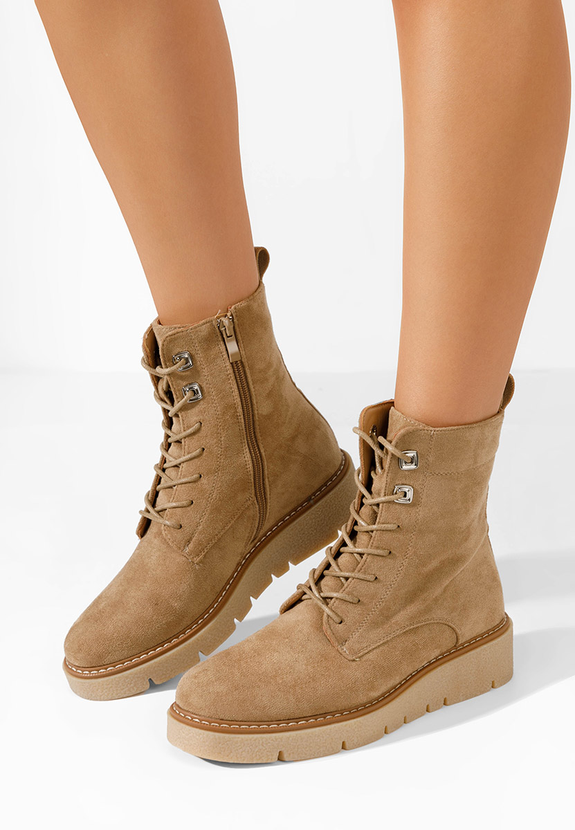 Stivaletti donna Terrianna cachi