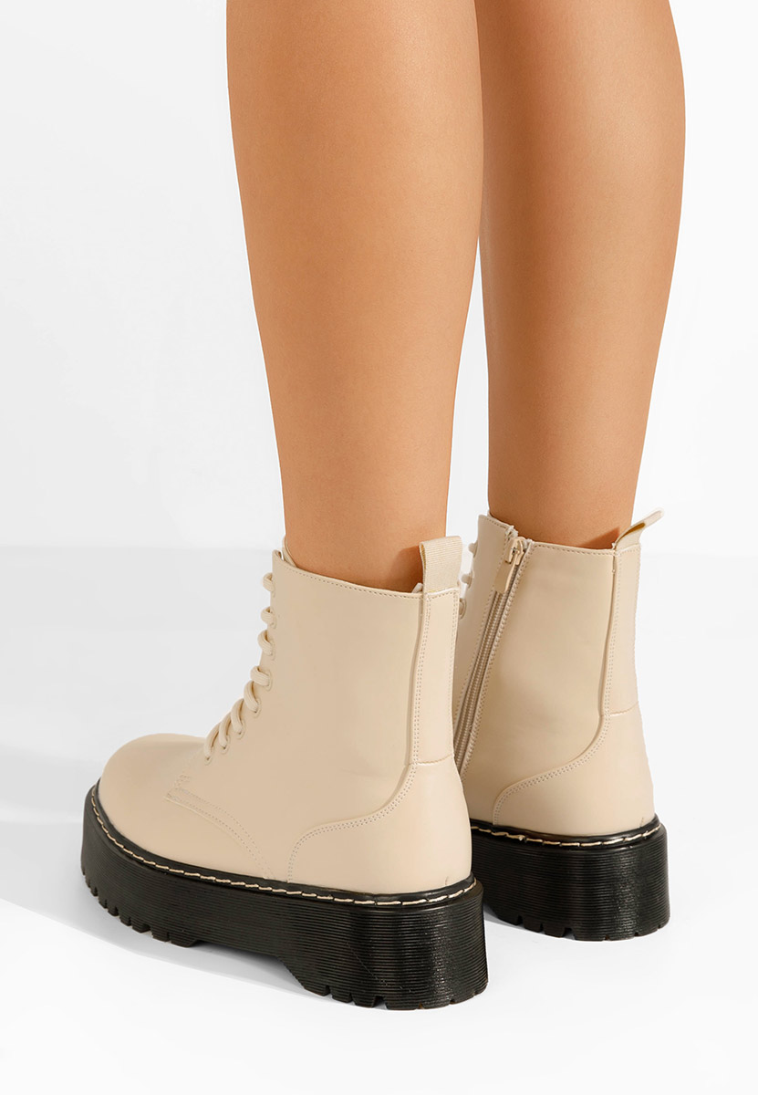 Anfibi donna Martensa beige