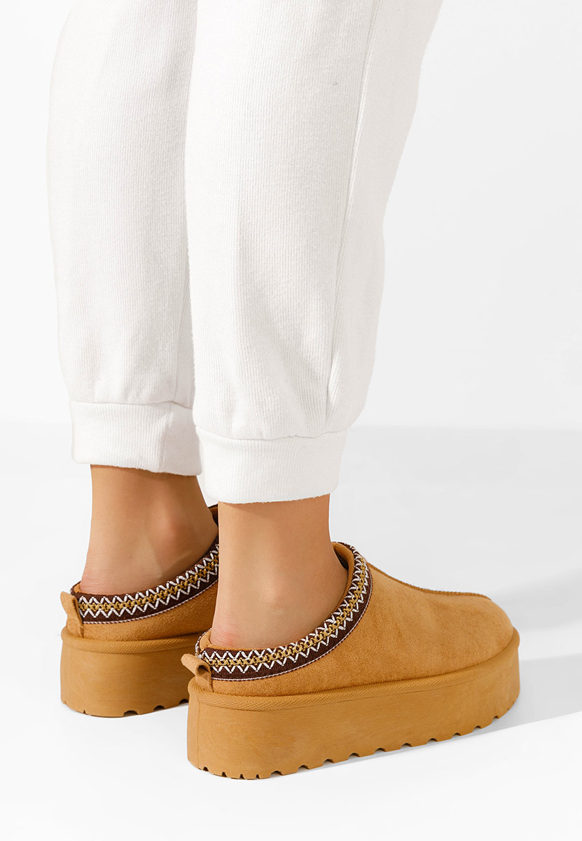 Zoccoli donna Comfy V4 camel