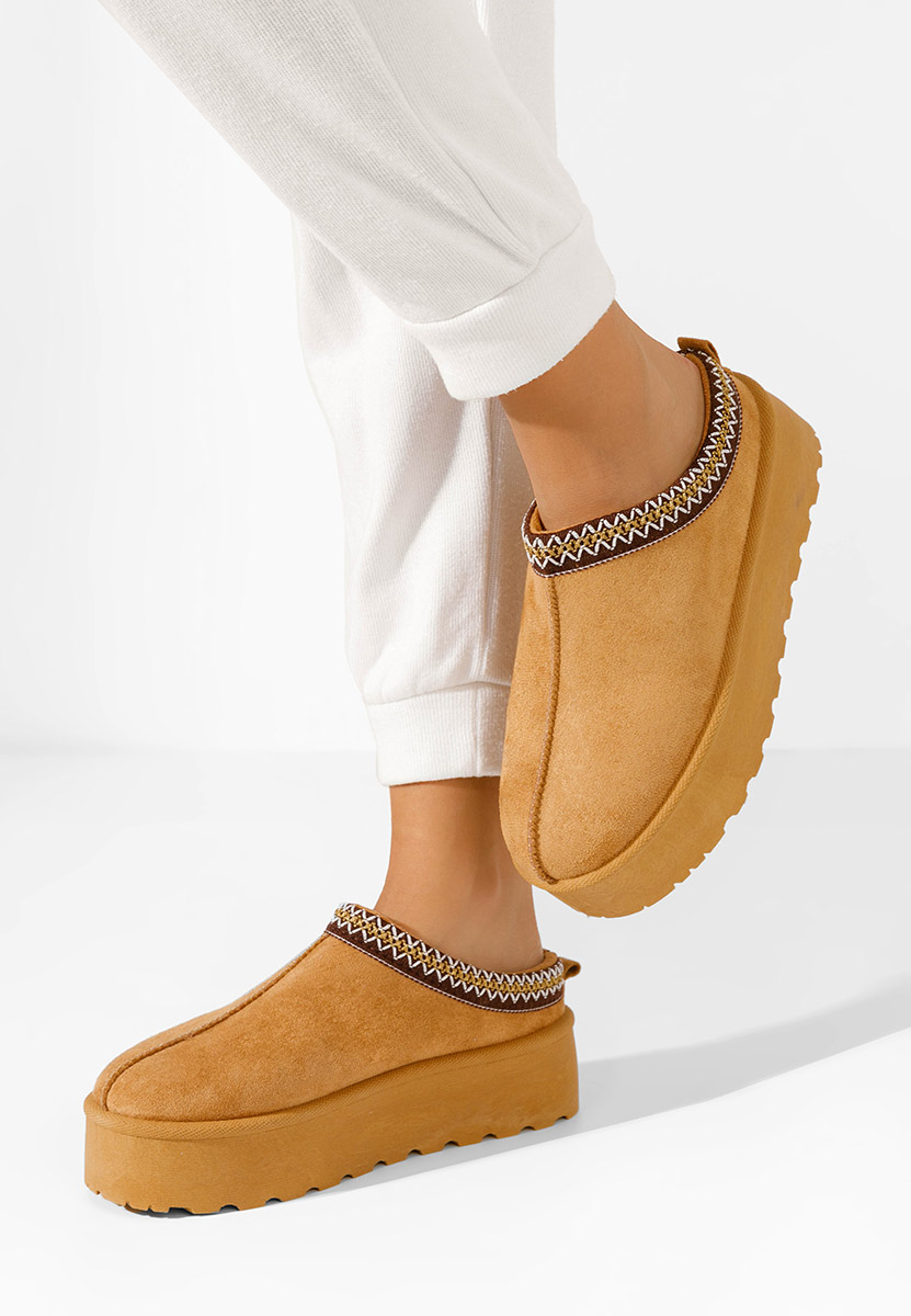 Zoccoli donna Comfy V4 camel