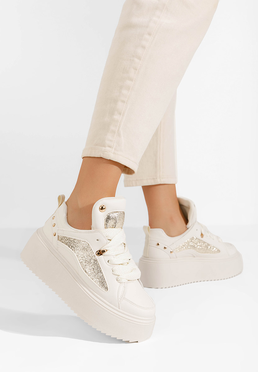 Sneakers con plateau Litene beige