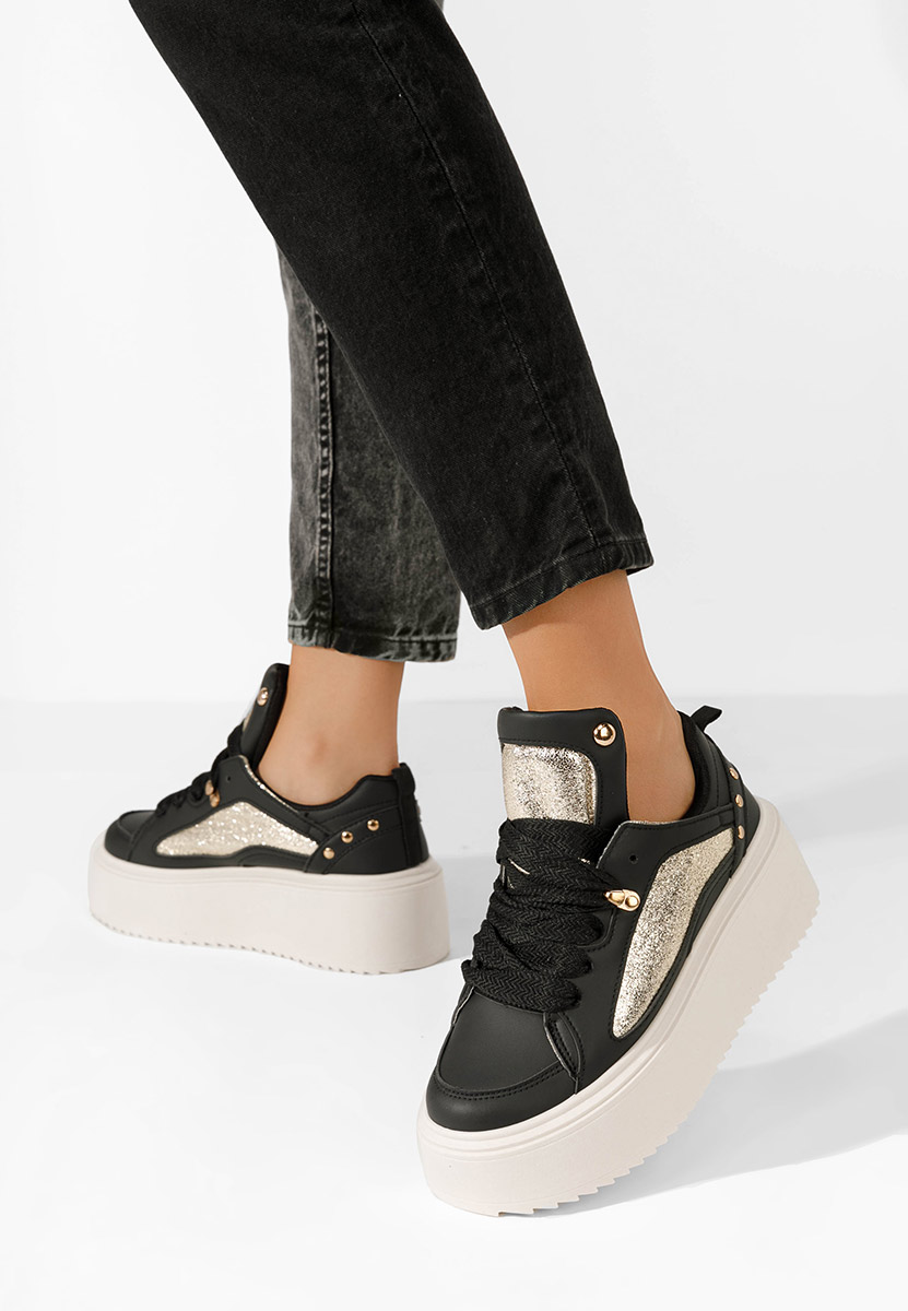 Sneakers con plateau Litene nero