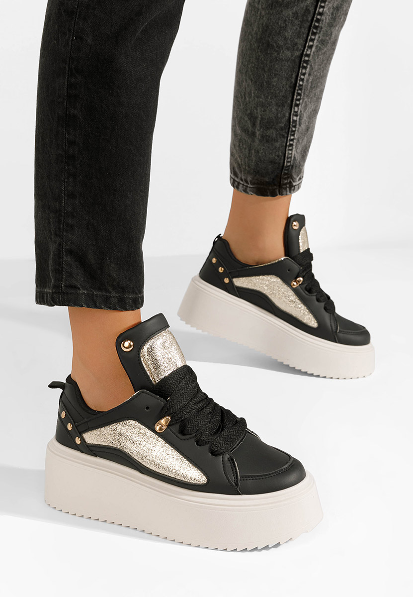 Sneakers con plateau Litene nero