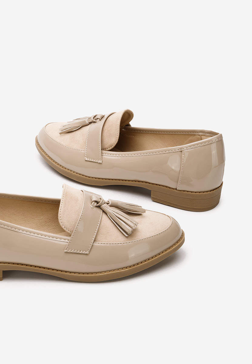 Mocassini donna eleganti Kayia beige