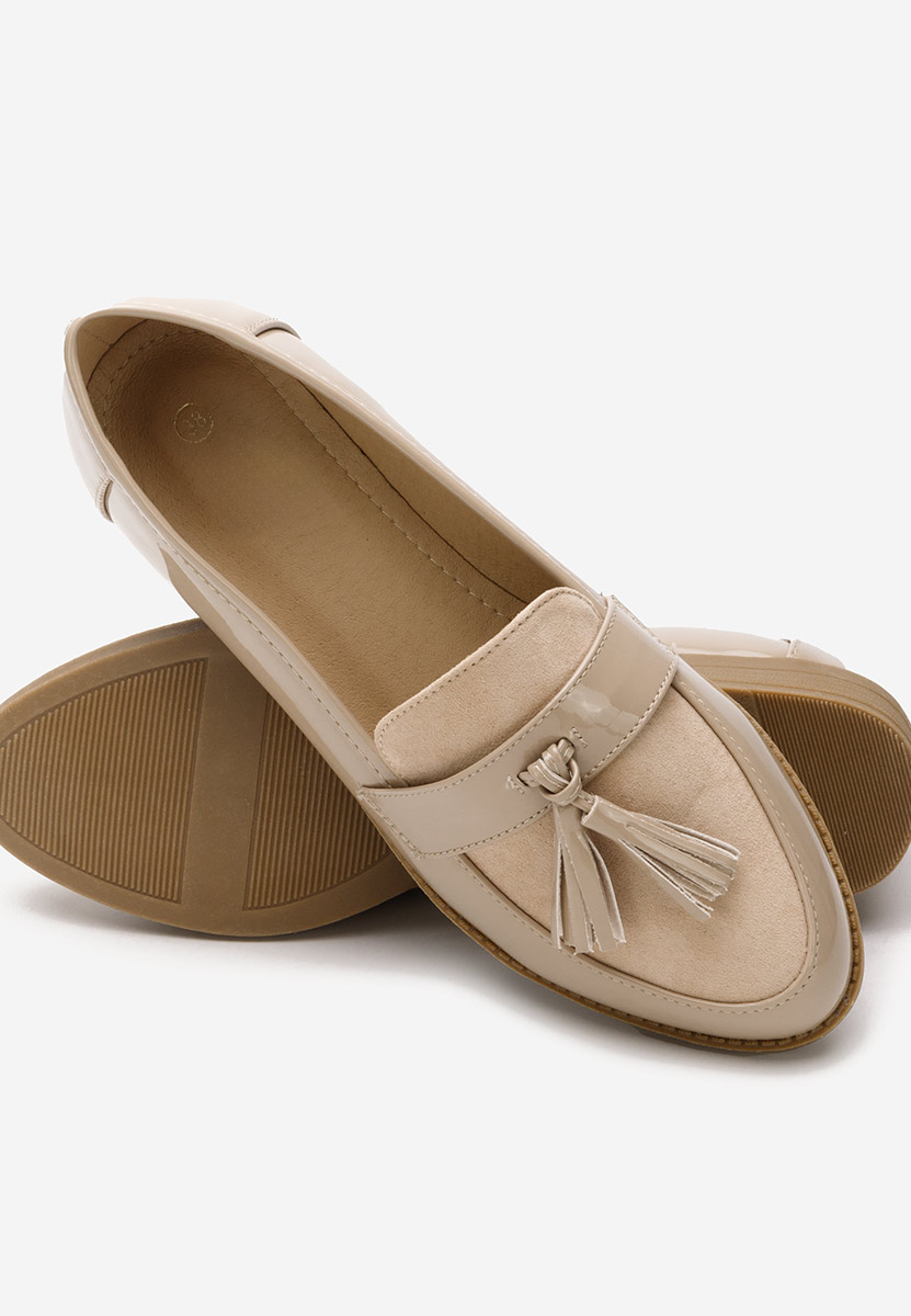 Mocassini donna eleganti Kayia beige