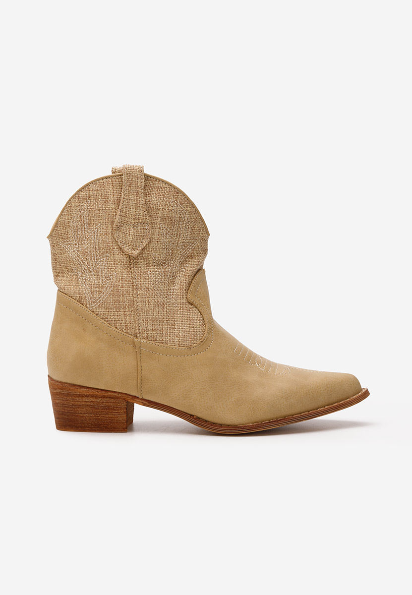Stivaletti texani donna Sista beige