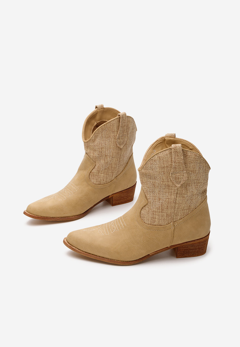 Stivaletti texani donna Sista beige