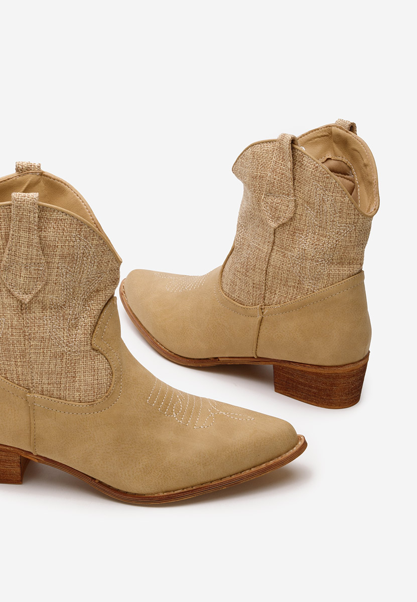 Stivaletti texani donna Sista beige