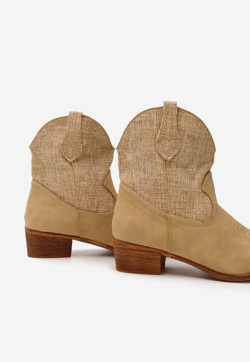 Stivaletti texani donna Sista beige