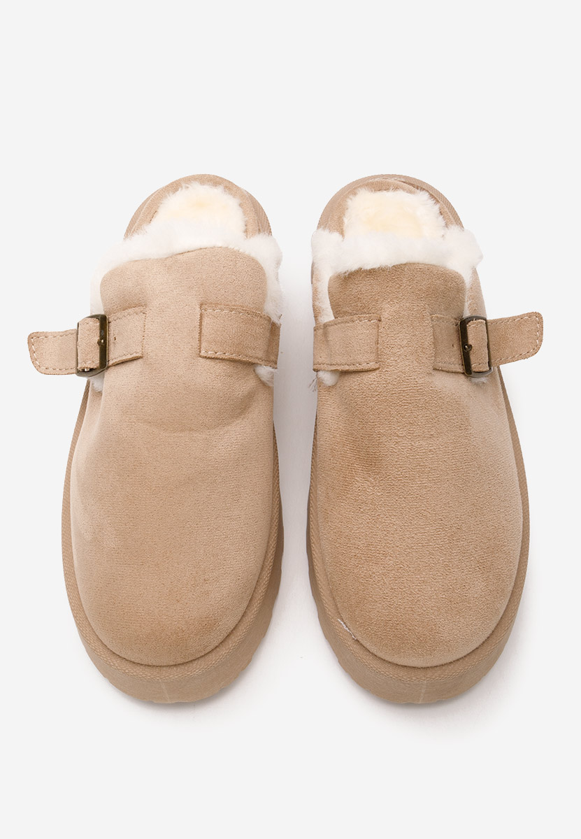 Pantofola donna invernale Aselda cachi