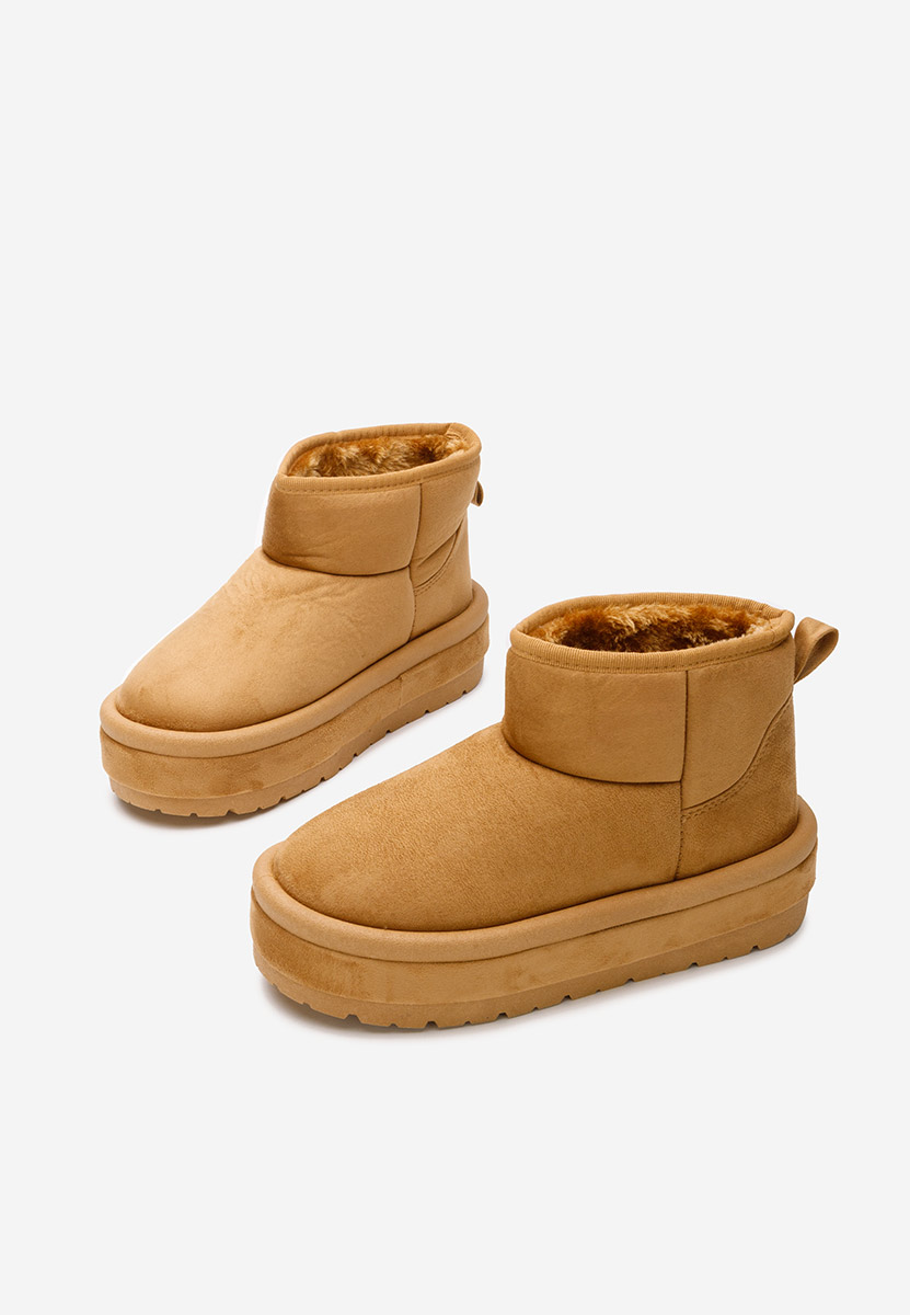 Stivali con piattaforma Libby camel