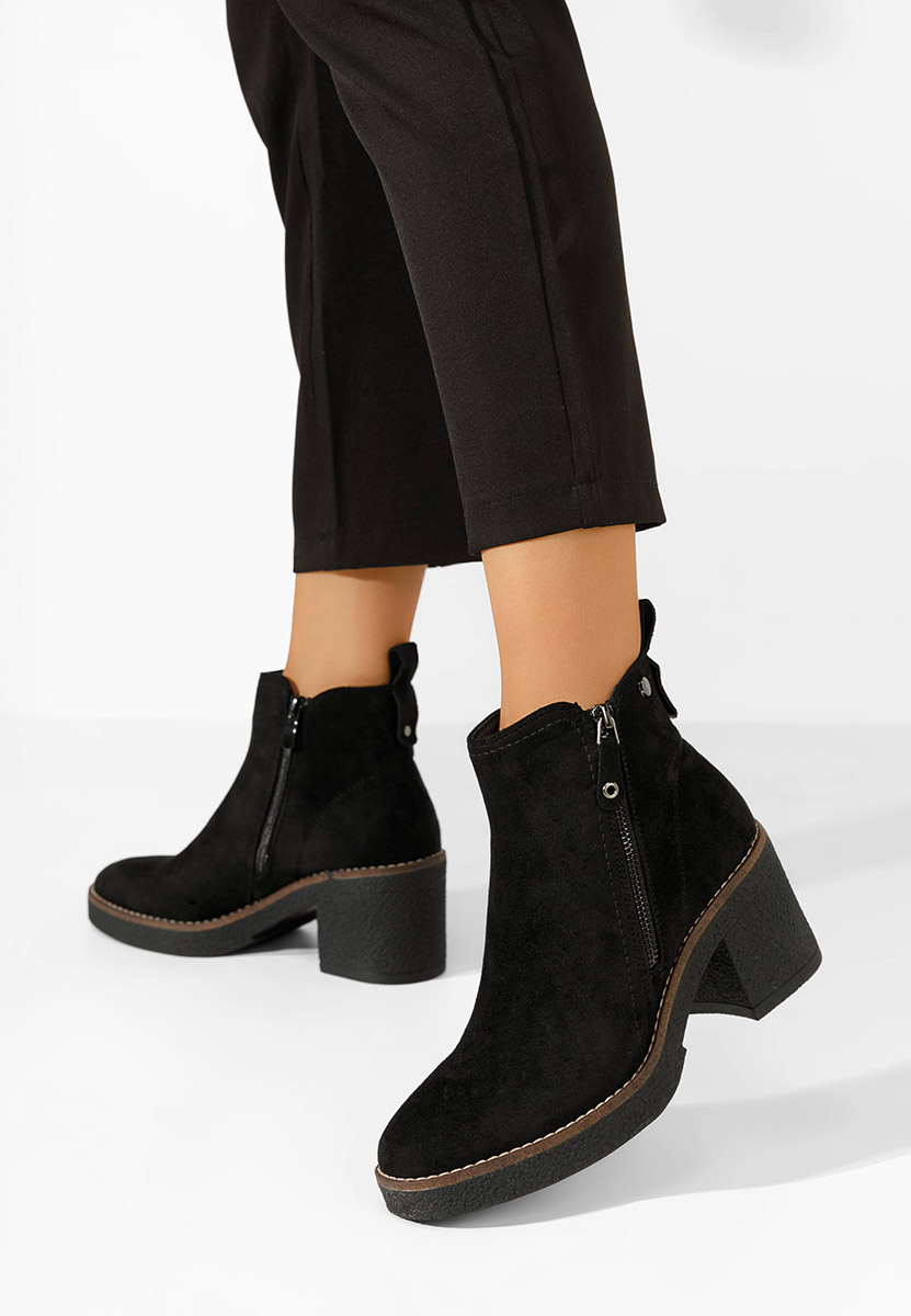 Stivaletti con tacco Radika nero