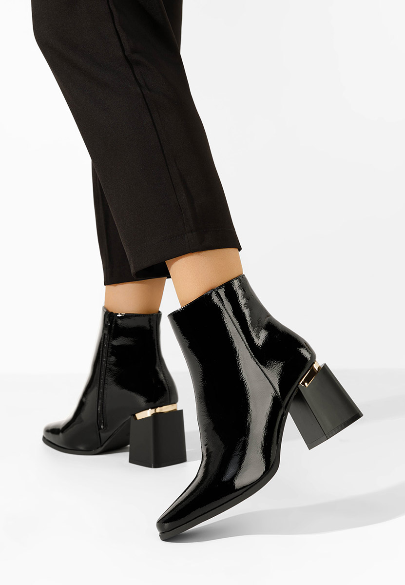 Tronchetti con tacco largo Isora nero