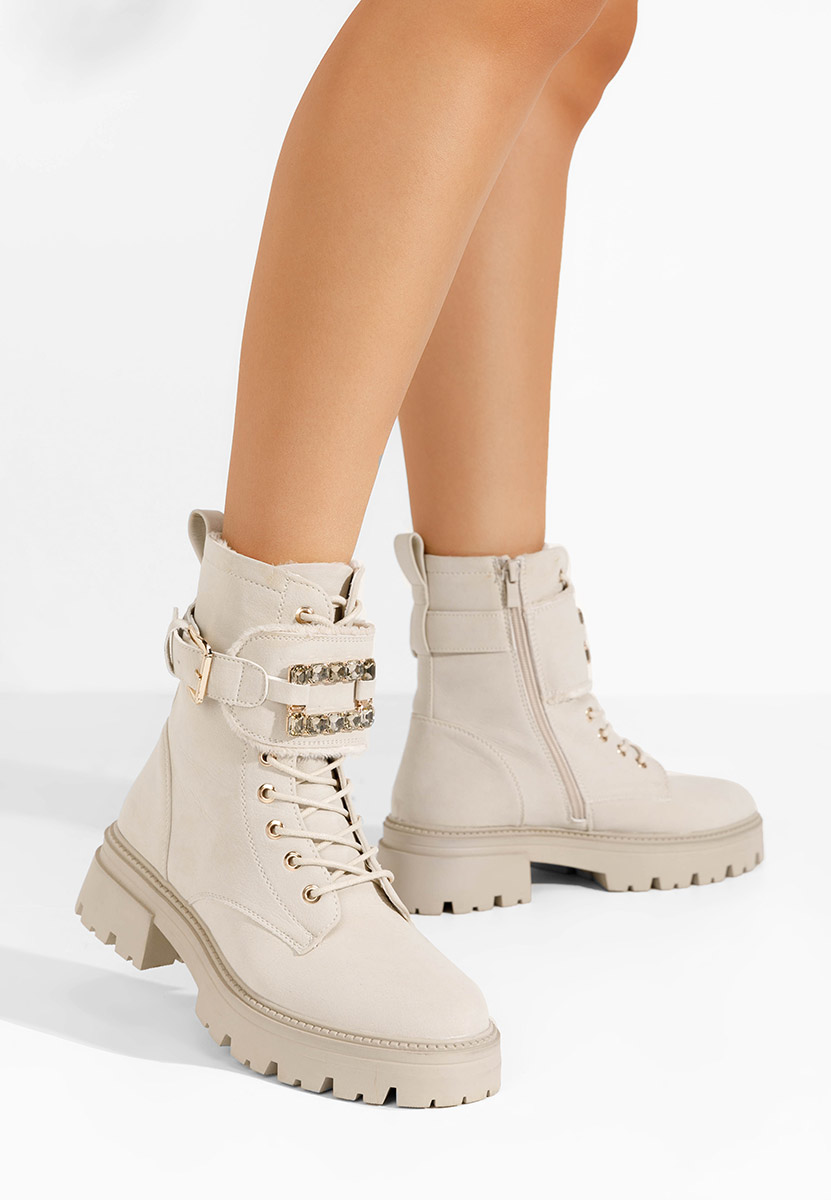 Anfibi donna Acasia beige