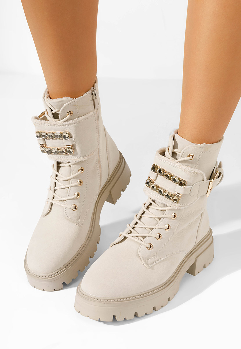 Anfibi donna Acasia beige