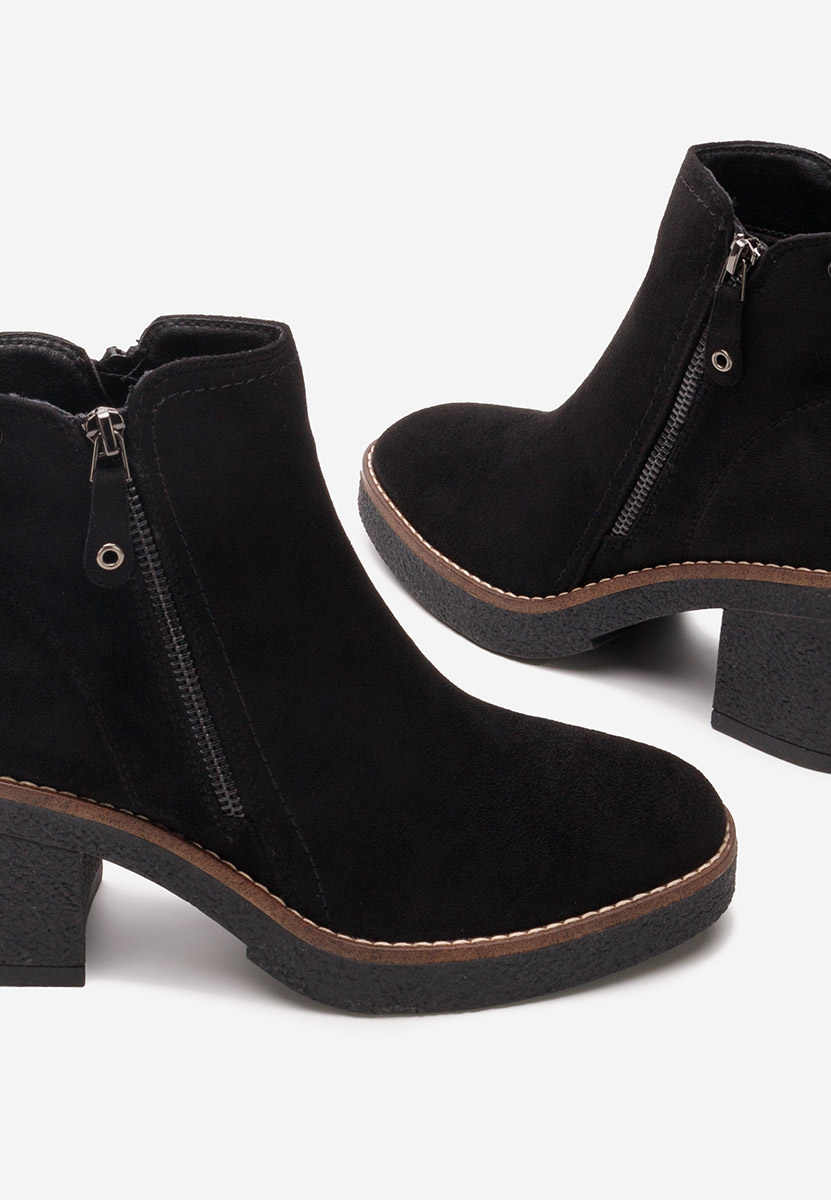 Stivaletti con tacco Radika nero