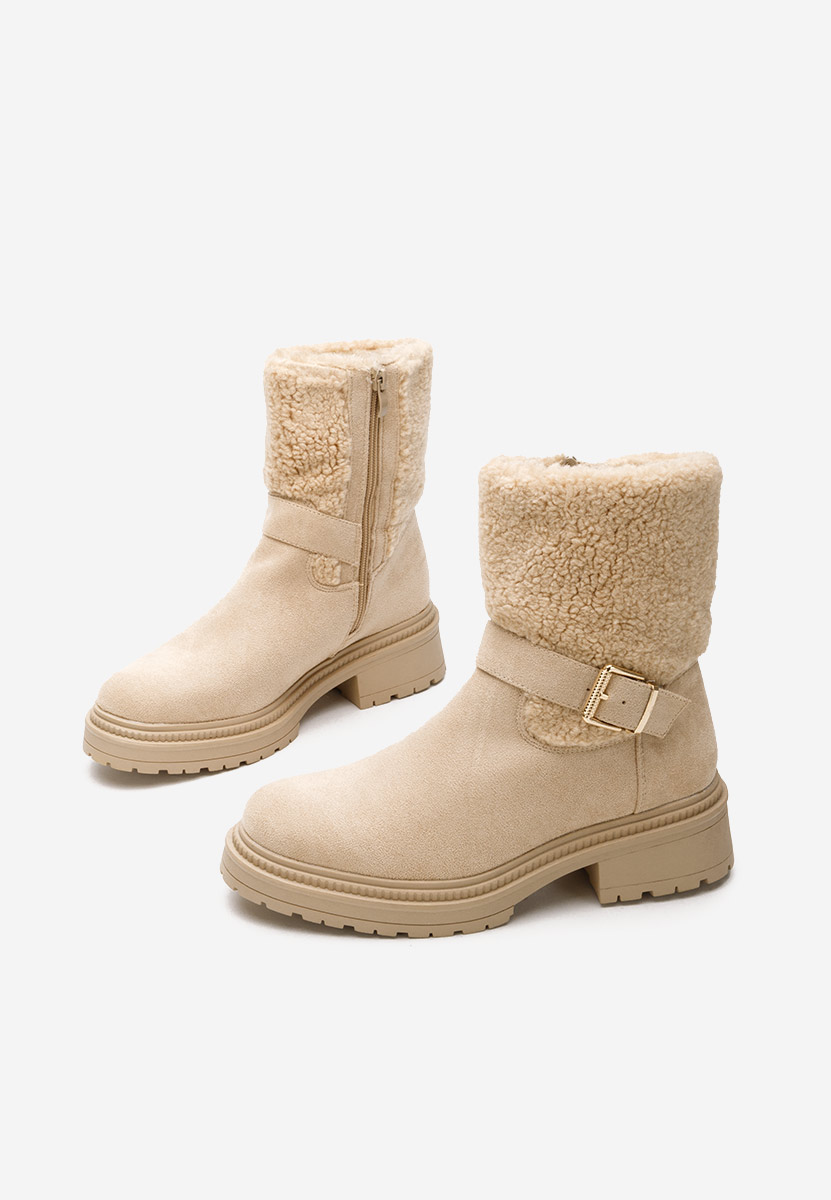 Stivaletti invernali donna Sherill beige